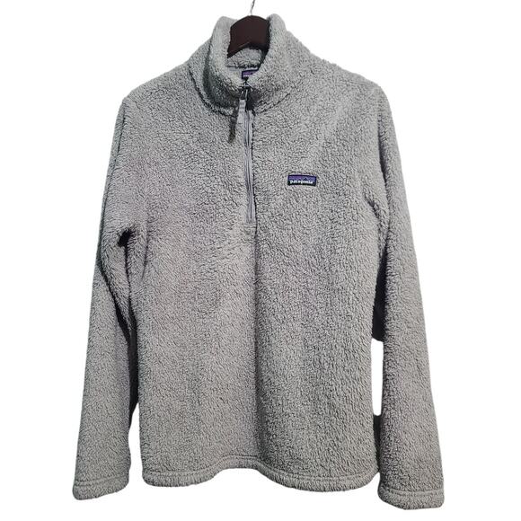 Patagonia Gray1/4-Zip Fleece Pullover Los Gatos Size Large - Picture 1 of 8